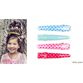 Pinces à cheveux Hailey - motif à pois pastel - 2 paires - Accessoire pour enfants