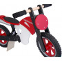 Vélo Scrambler rouge Moto en bois