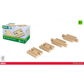 Lot 4 mini rails double mâle / double femelle - Brio