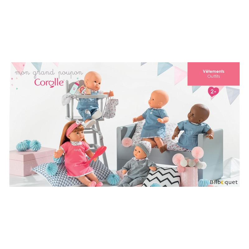 Corolle Outfit T-Shirt & Latzhose Für 36cm Babypuppen – Ersatzbekleidung, Für Kinder Ab 2 Jahren