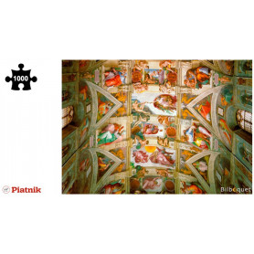 Puzzle 1000 pièces Michel-Ange - Le plafond de la chapelle Sixtine