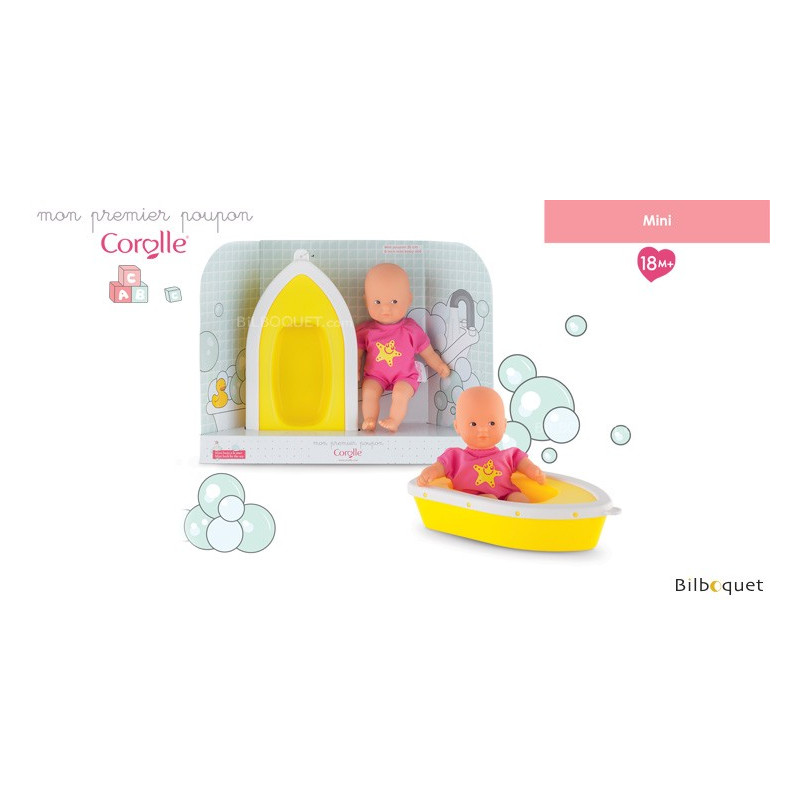 Coffret Poupon Mini Bain Plouf cm