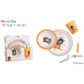 Le coffret vaiselle ocre - Jolis trop beaux - Moulin Roty