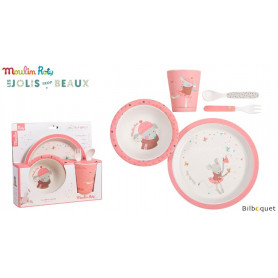 Le coffret vaiselle rose - Jolis trop beaux - Moulin Roty