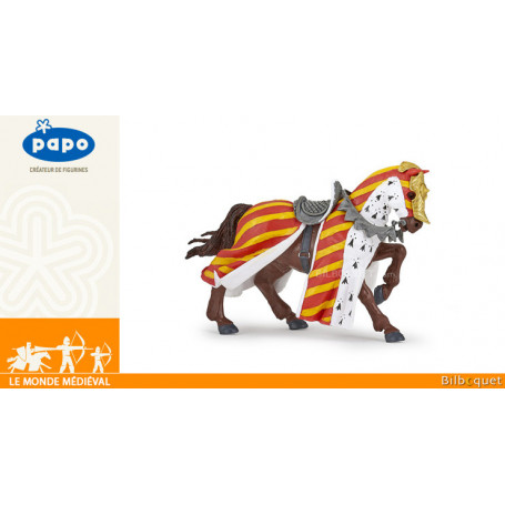 Cheval de tournoi - Figurine Le monde médiéval - Papo