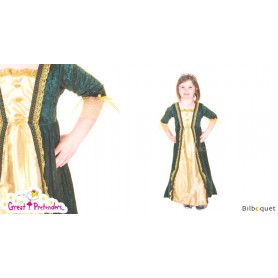 Robe renaissance verte 5/6 ans