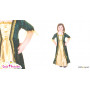 Robe renaissance verte 5/6 ans