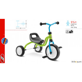 Tricycle Puky FitschÂ® - bleu/vert - dès 18 mois