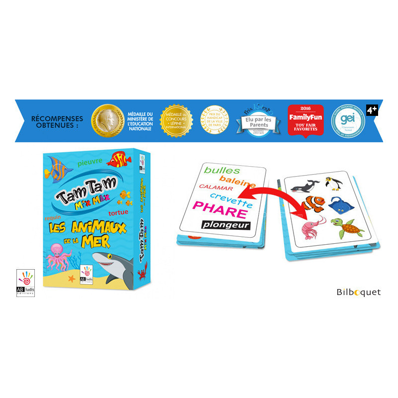 Les Animaux De La Mer Tam Tam Mix Max Card Game