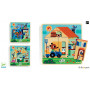 Chez Gaby - Puzzle 3 Niveaux en bois