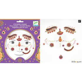 Sticker visage - Tatouage Princesse India