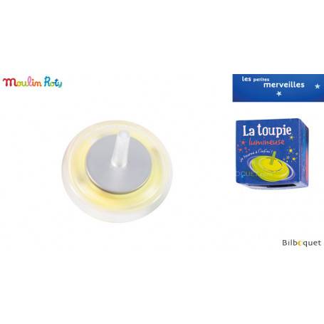 Toupie lumineuse jaune - Les petites merveilles