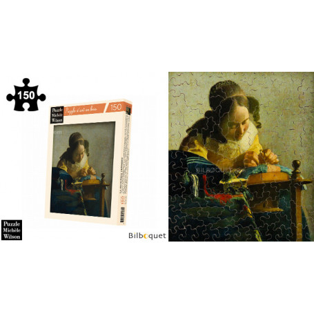 La Dentellière - Vermeer - Puzzle d'art en bois 150 pièces