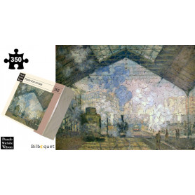 La gare Saint-Lazare - Monet - Puzzle d'art en bois 350 pièces