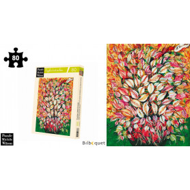 Feuilles HC Séraphine - Senlis - Puzzle d'art en bois 80 pièces