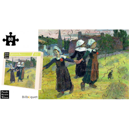 Danseuses Bretonnes - Gauguin - Puzzle d'art en bois 80 pièces