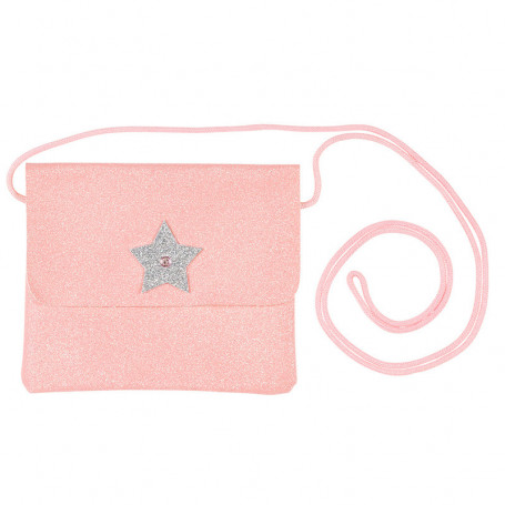 Handbag Bapke, Pink Glitter with star - Girl Accessory