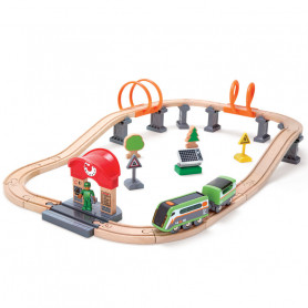 Solar Power Circuit - Wooden Train Set