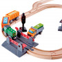 Crossing & Crane Set - Wooden Train Set