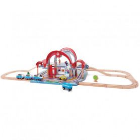 Grand City Station - Wooden Train Set