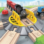 Adjustable Rail Turntable - Accessory for wooden train circuits