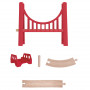Extended Double Suspension Bridge - Accessories for wooden train circuits