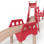 Extended Double Suspension Bridge - Accessories for wooden train circuits