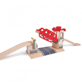 Pont levis - Accessoires pour circuits de train en bois