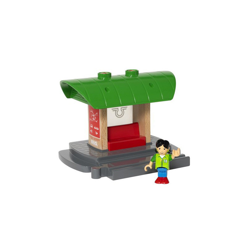 brio record and play train station