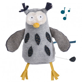 Doudou poupée musique hibou