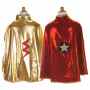 Reversible Wonder Cape red and gold - Costume for Gir