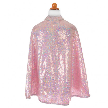 Silver Sequins Reversible Cape - Costume for Gir