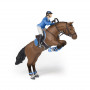 Jumping horse with riding girl - Papo Figurine