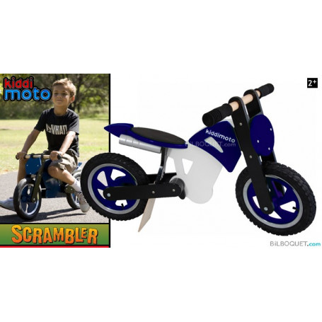 Vélo sans pédale Scrambler bleu