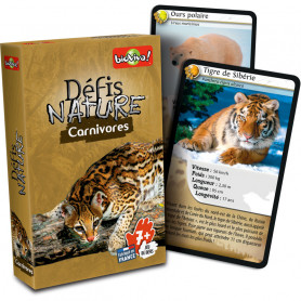 Carnivores - Défis Nature - Jeu de cartes