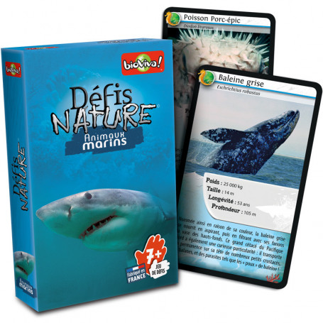 Animaux marins - Défis Nature - Jeu de cartes