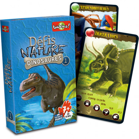 Dinosaures 1 - Défis Nature - Jeu de cartes