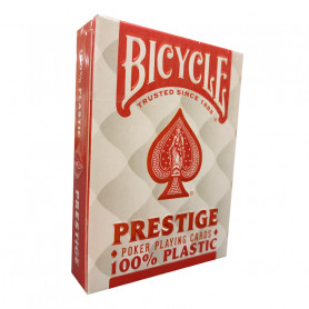 Jeu de cartes poker prestige 100% plastique