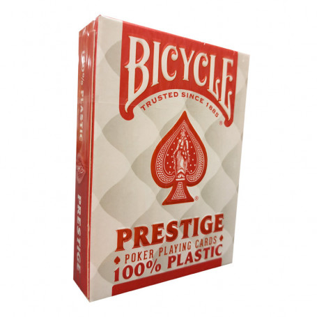 Jeu de cartes poker prestige 100% plastique