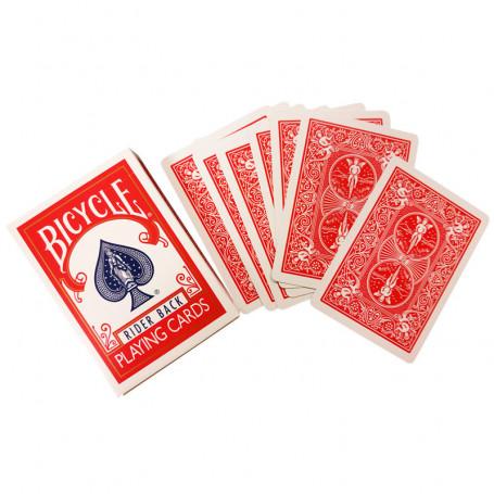 Jeu de cartes pour faire de la magie - double dos rouge