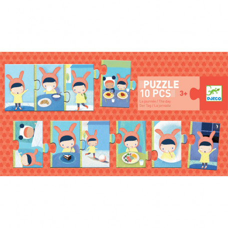 Puzzle 10 pièces - La journée