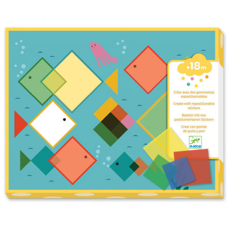 Create with repositionable stickers - Magic squares