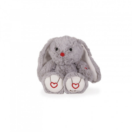 Rabbit Soft Toy, grey, 22 cm