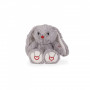 Rabbit Soft Toy, grey, 22 cm
