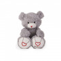 Bear Soft Toy, grey, 31 cm