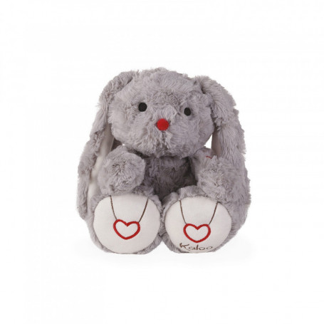 Rabbit Soft Toy, grey, 31 cm