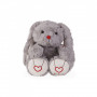 Peluche Lapin Gris 31 cm