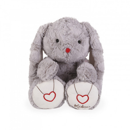 Rabbit Soft Toy, grey, 38 cm