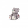 Bear Soft Toy, grey, 22 cm