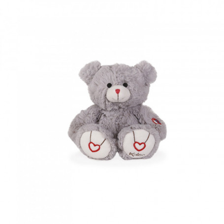 Peluche Ours Gris 22 cm